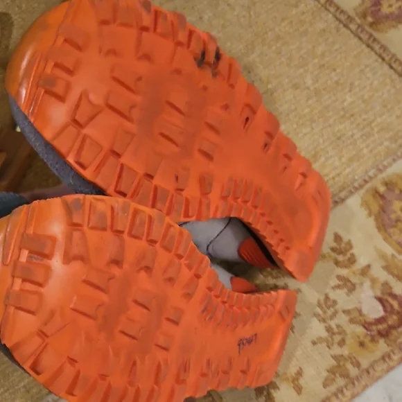 New Balance Men's Sneakers in Gray and Orange - Picture 6 of 6